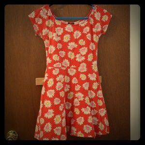 Sunflower skater dress